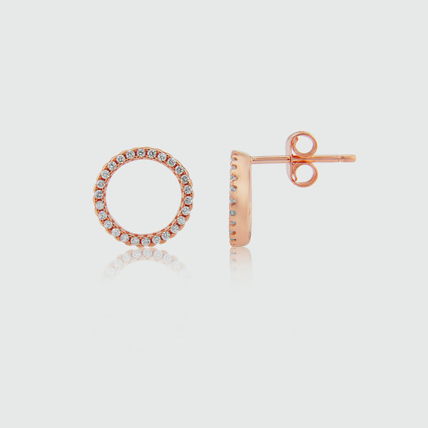 Chora Rose Gold & Cubic Zirconia Earrings