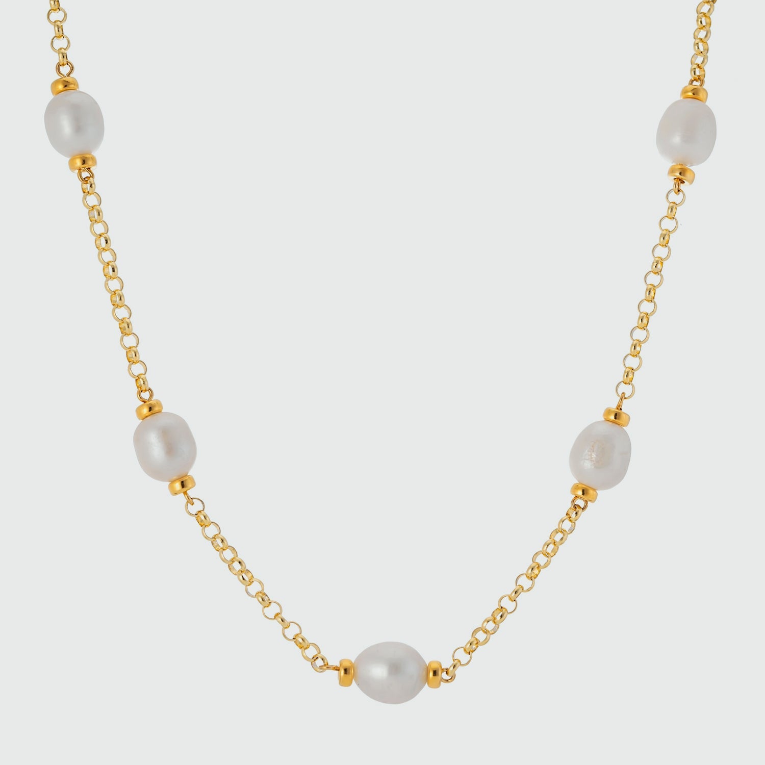 Freshwater Pearl Necklace | Gold Plated | Auree Jewellery