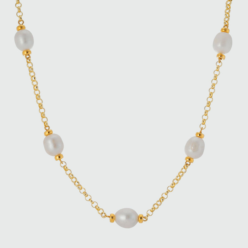 Courtfield Freshwater Pearl & Gold Vermeil Necklace