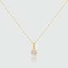 Drayton White Pearl & Cubic Zirconia Yellow Gold Vermeil Oval Pendant-Auree Jewellery