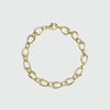 Egerton 9ct Yellow Gold Raindrop Link Bracelet-Auree Jewellery