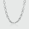 Egerton Sterling Silver Raindrop Link Necklace-Auree Jewellery