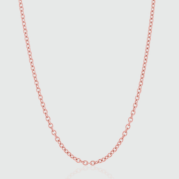 Fenchurch 9ct Rose Gold Heavy Trace Chain-Auree Jewellery