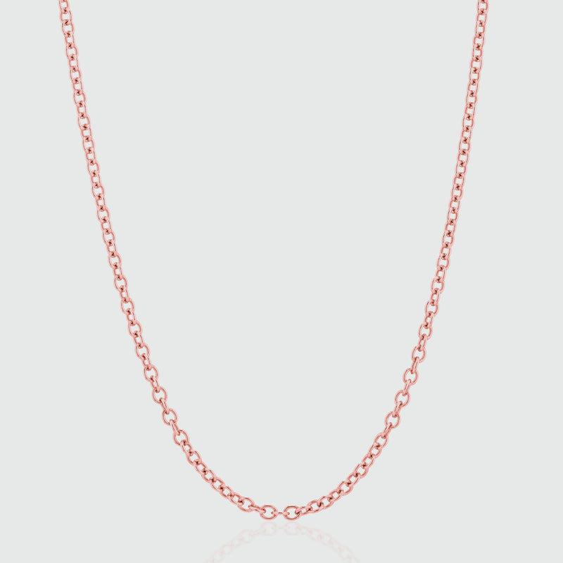 Fenchurch 9ct Rose Gold Heavy Trace Chain-Auree Jewellery