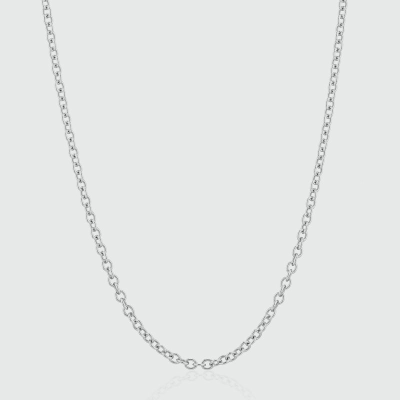 Fenchurch Sterling Silver Heavy Trace Chain-Auree Jewellery