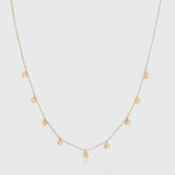 Frascati Yellow Gold Multi Disc Necklace-Auree Jewellery