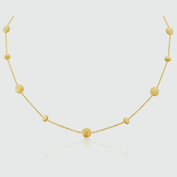 Garda 18ct Yellow Gold Vermeil Nugget Necklace