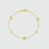 Garda 18ct Yellow Gold Vermeil Nugget Bracelet