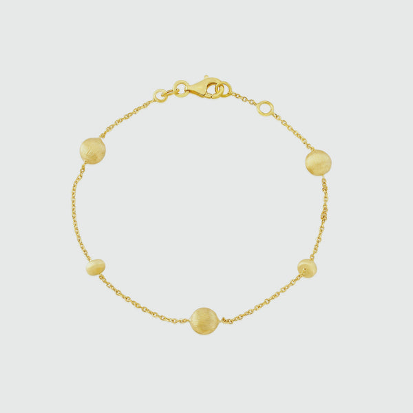 Garda 18ct Yellow Gold Vermeil Nugget Bracelet
