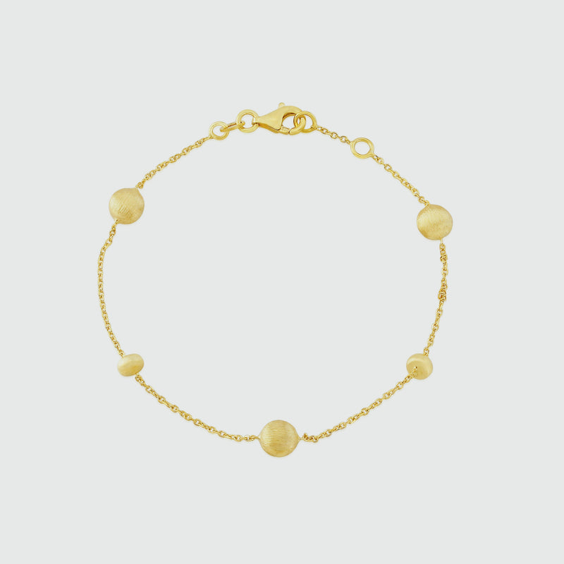 Garda 18ct Yellow Gold Vermeil Nugget Bracelet