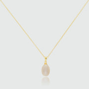 Gloucester White Freshwater Pearl & Gold Vermeil Pendant-Auree Jewellery