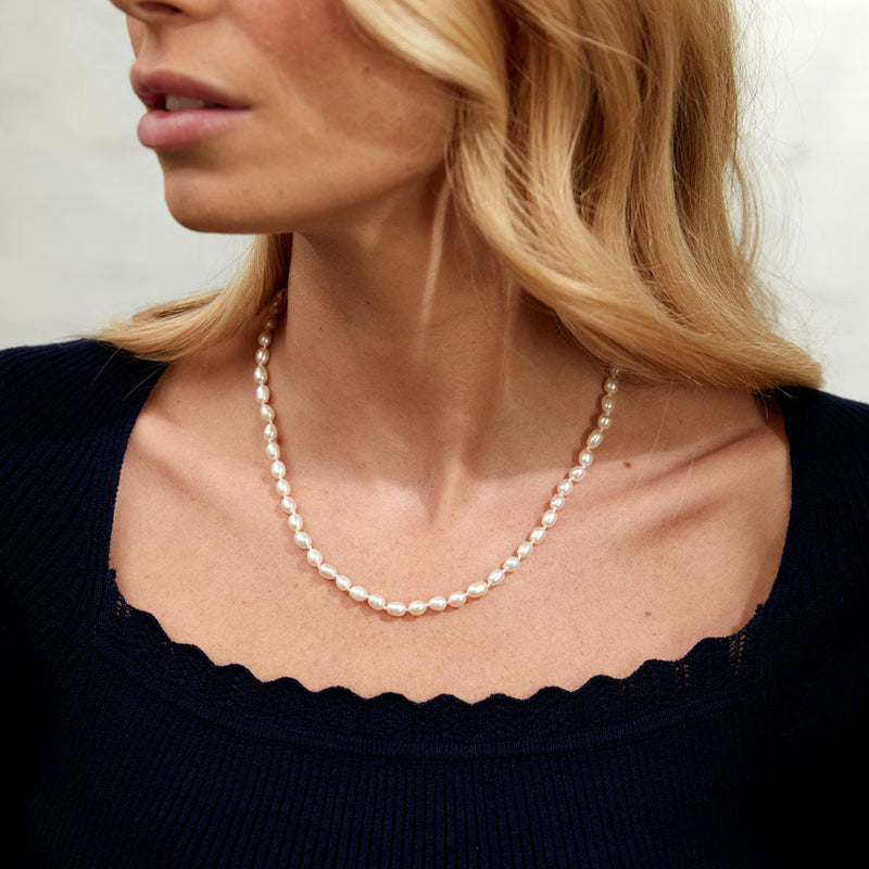 Gloucester Mini Pearl & Sterling Silver Necklace
