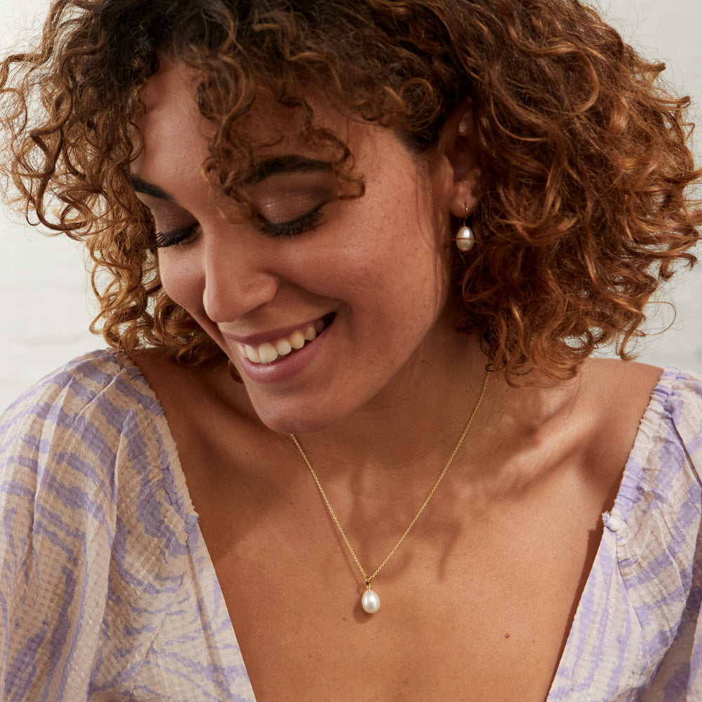 Gloucester Freshwater White Pearl Jewellery Set Auree Jewellery