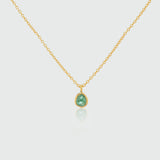 Hampton Emerald & Gold Vermeil Necklace-Auree Jewellery