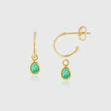 Hampton Emerald & Gold Vermeil Interchangeable Gemstone Drops