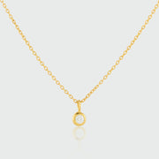 Hampton Moissanite & Gold Vermeil Necklace-Auree Jewellery