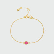 Hampton Ruby & Gold Vermeil Bracelet