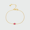 Hampton Ruby & Gold Vermeil Bracelet-Auree Jewellery