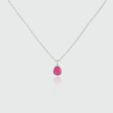 Hampton Ruby & Silver Necklace
