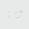 Hampton Sterling Silver Hoop Earrings-Auree Jewellery
