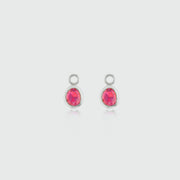 Hampton Ruby & Sterling Silver Interchangeable Gemstone Drops