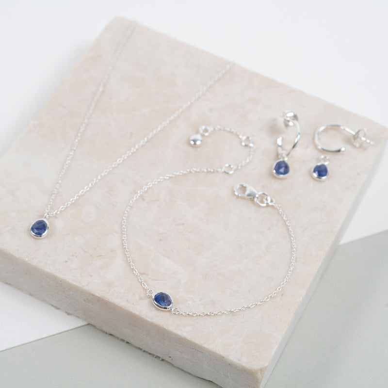 Hampton Sapphire & Sterling Silver Bracelet-Auree Jewellery