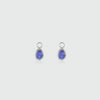 Hampton Sapphire & Silver Interchangeable Gemstone Drops-Auree Jewellery