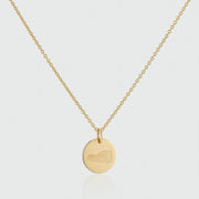 Bellevue 9ct Gold Footprint Pendant-Auree Jewellery