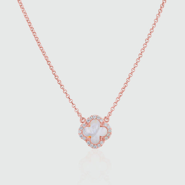 Irini Rose Gold and Mother of Pearl Necklace
