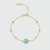 Iseo Amazonite & Gold Vermeil Bracelet