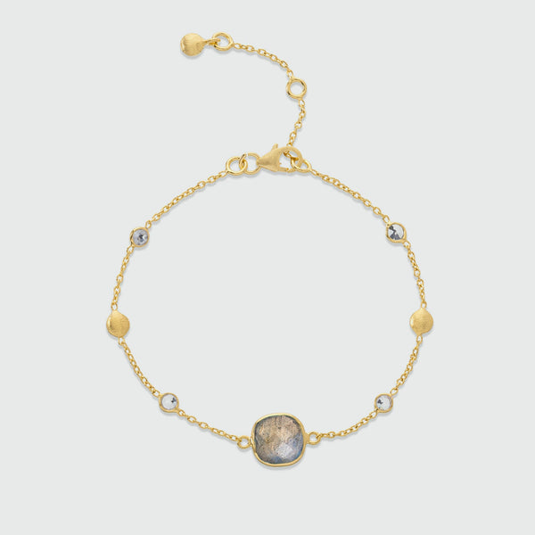 Iseo Labradorite & Gold Vermeil Bracelet