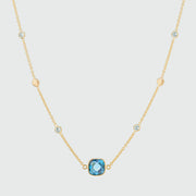 Iseo London Topaz & Gold Vermeil Necklace-Auree Jewellery