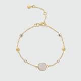 Iseo Pink Chalcedony & Gold Vermeil Bracelet