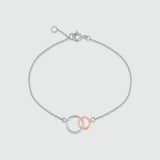 Kelso Sterling Silver & Rose Gold Bracelet