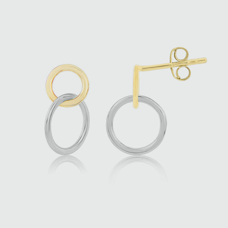 Kelso Sterling Silver & Yellow Gold Earrings