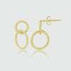 Kelso Yellow Gold Vermeil Earrings-Auree Jewellery