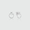 Manacor Friendship Sterling Silver Kiss Stud Earrings-Auree Jewellery
