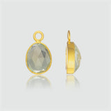 Manhattan Gold & Green Amethyst Interchangeable Gemstone Drops