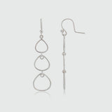 Marseille Triple Sterling Silver Drop Earrings
