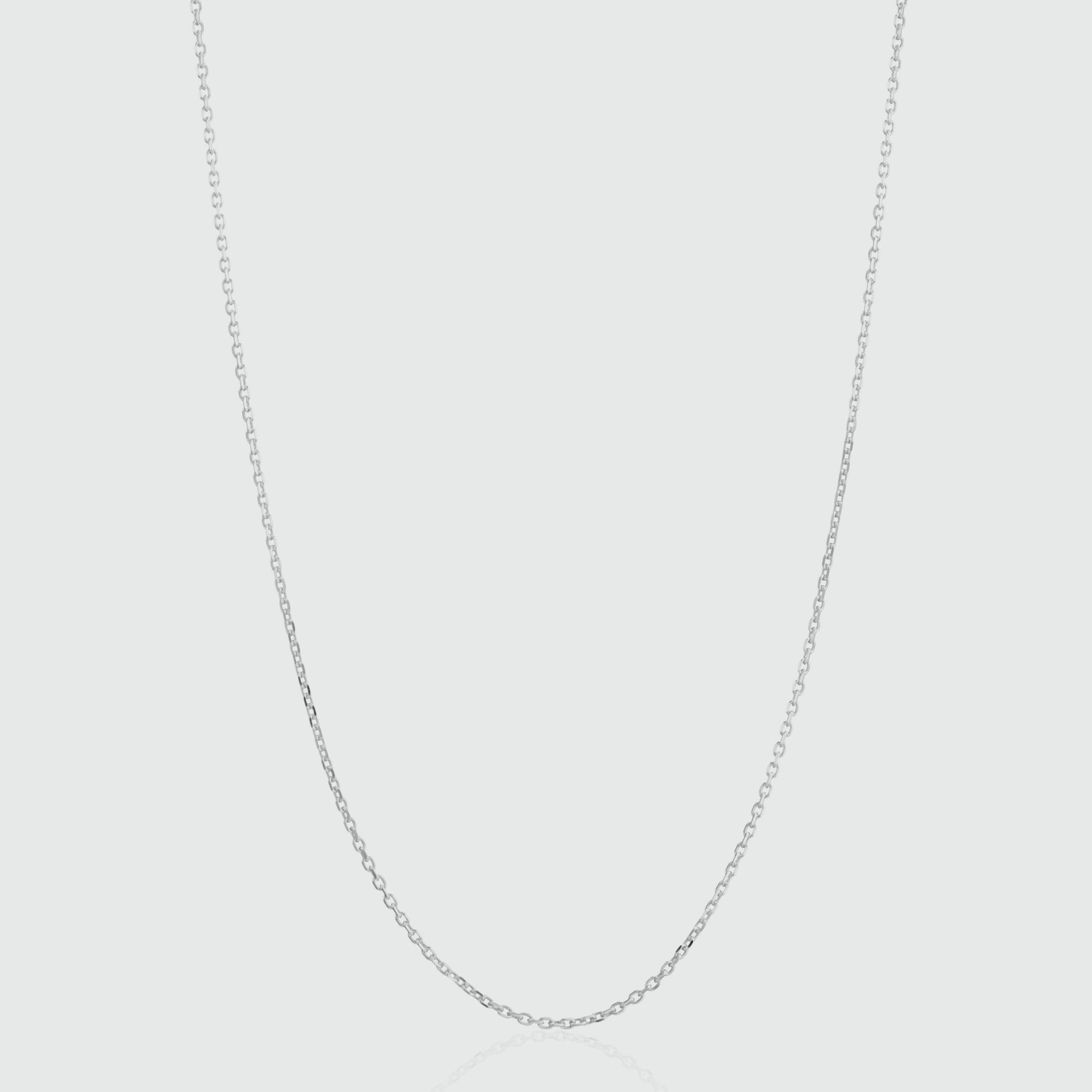 Fine Trace Chain, Sterling Silver, Choice of Chain Lengths, Women's ...