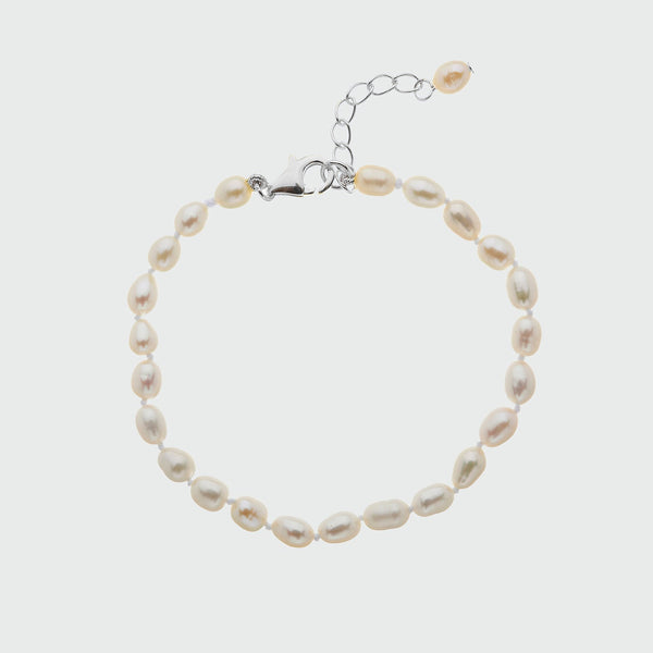Gloucester Mini Pearl & Silver Bracelet