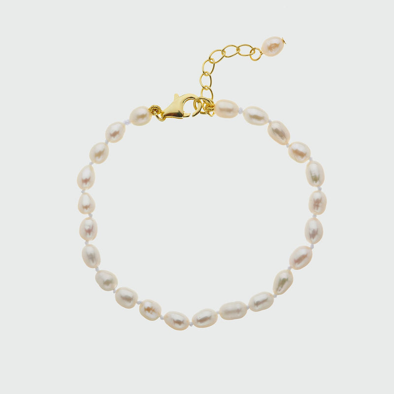 Gloucester Mini Pearl & Gold Vermeil Bracelet