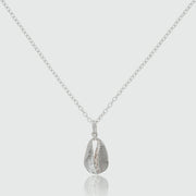 Moka Sterling Silver Cowrie Shell Pendant-Auree Jewellery