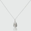 Moka Sterling Silver Cowrie Shell Pendant-Auree Jewellery