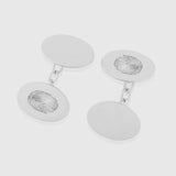 Northcote Sterling Silver Fingerprint Cufflinks-Auree Jewellery