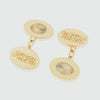Northcote 9ct Yellow Gold Fingerprint Cufflinks-Auree Jewellery