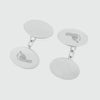 Bellevue Sterling Silver Footprint Cufflinks-Auree Jewellery