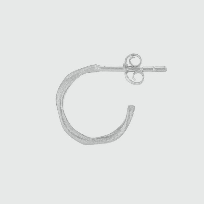 Olivera Single Mini Piccolo Silver Hoop Earring