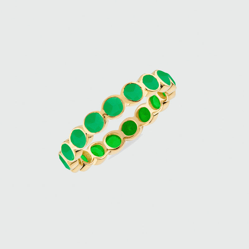 Ortigia Chrysoprase Gold Vermeil Ring-Auree Jewellery