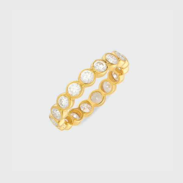 Ortigia Moissanite Gold Vermeil Ring-Auree Jewellery